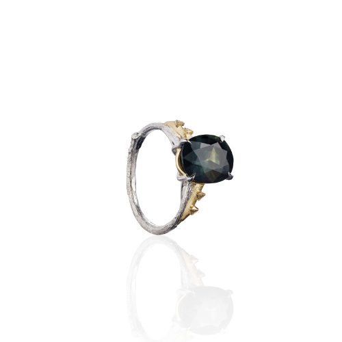 Dusk Custom Ring with Australian Sapphire