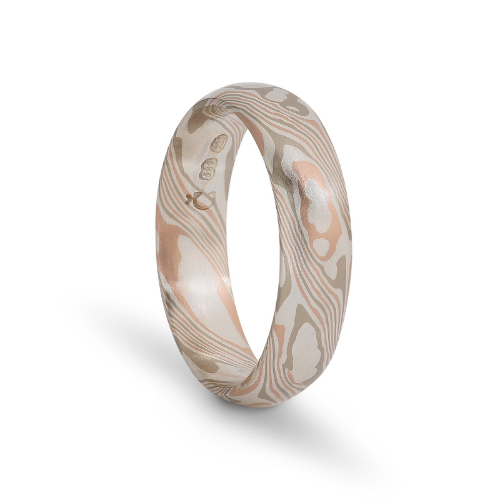 Mokume Gane Band - Marble by Object Maker Sydney Wedding Rings